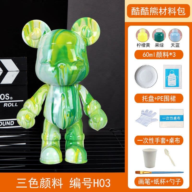 image-Fluid Bear DIY Rabbit Ornament - White 23cm Vinyl