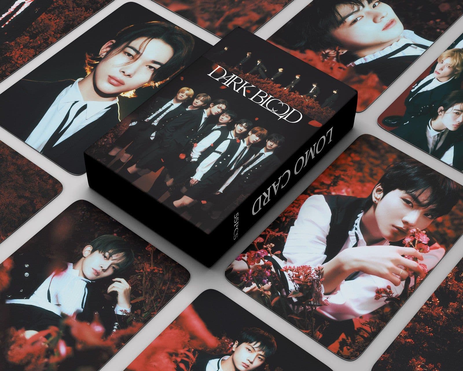 image-In stock 55 E-group photo cards DARK BLOOD cards JAY JUNGWON JAKE