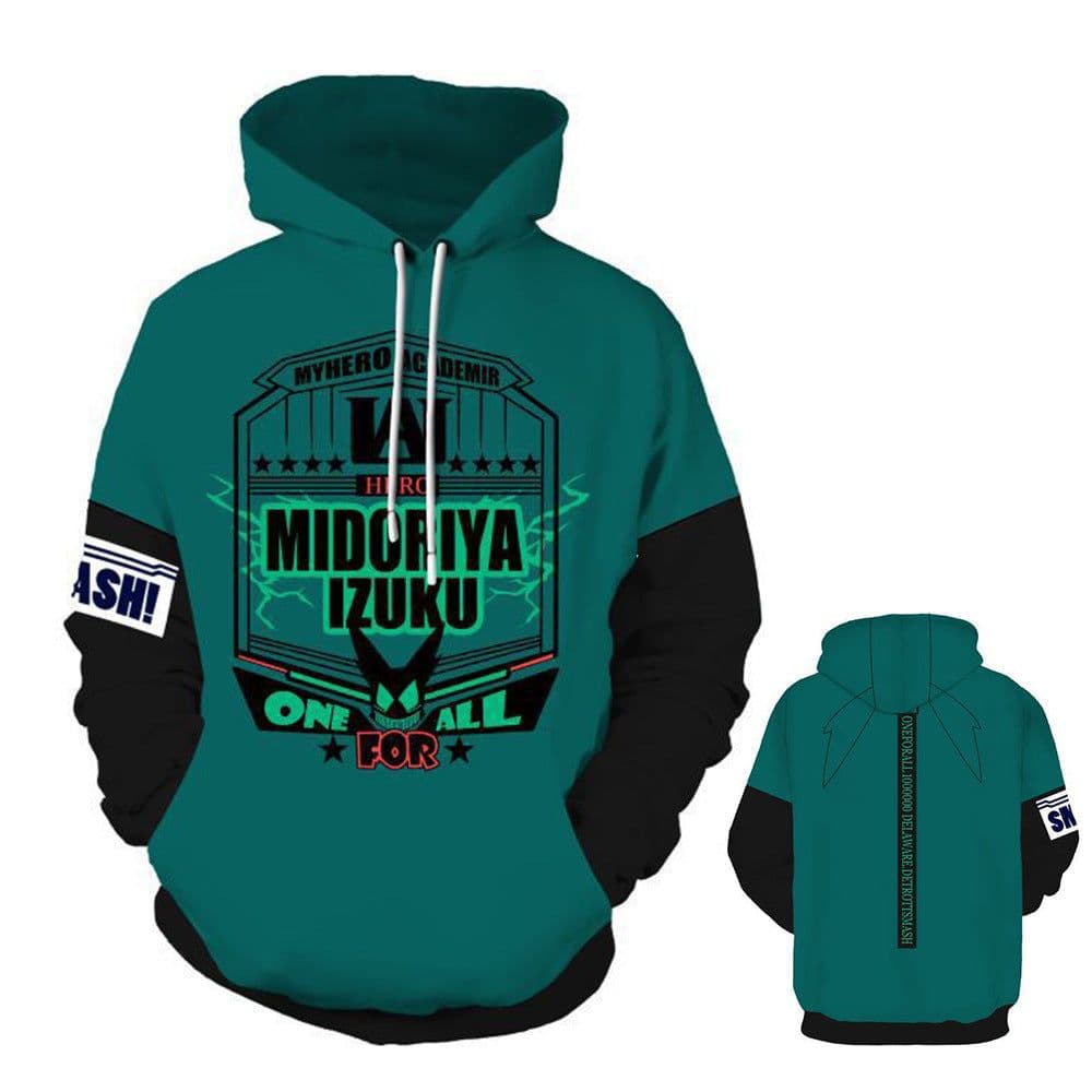 image-My Hero Academia Midoriya Izuku Hoodie 3D Print