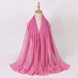 image-Weicai Chiffon Hijab Scarf - Gray Coffee 175x70cm