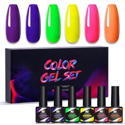 image-Nee Jolie UV Gel Nail Polish Set - 6 Colors 8.5ml
