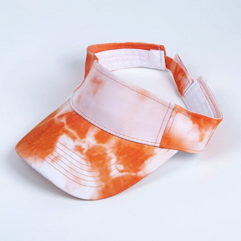 image-Hat female net red ins spring and summer tie-dye empty top peaked cap Korean version of trendy people outdoor sports baseball cap sun visor