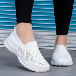 image-Women's Casual Fly Knit Shoes - Soft Sole
