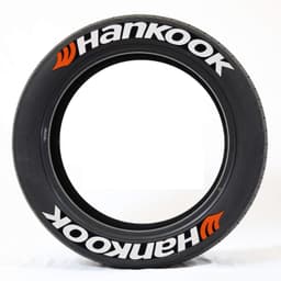 image-Deoukana 3D Car Tire Sticker - English Letters, 8 Pieces, PVC, 3.5cm