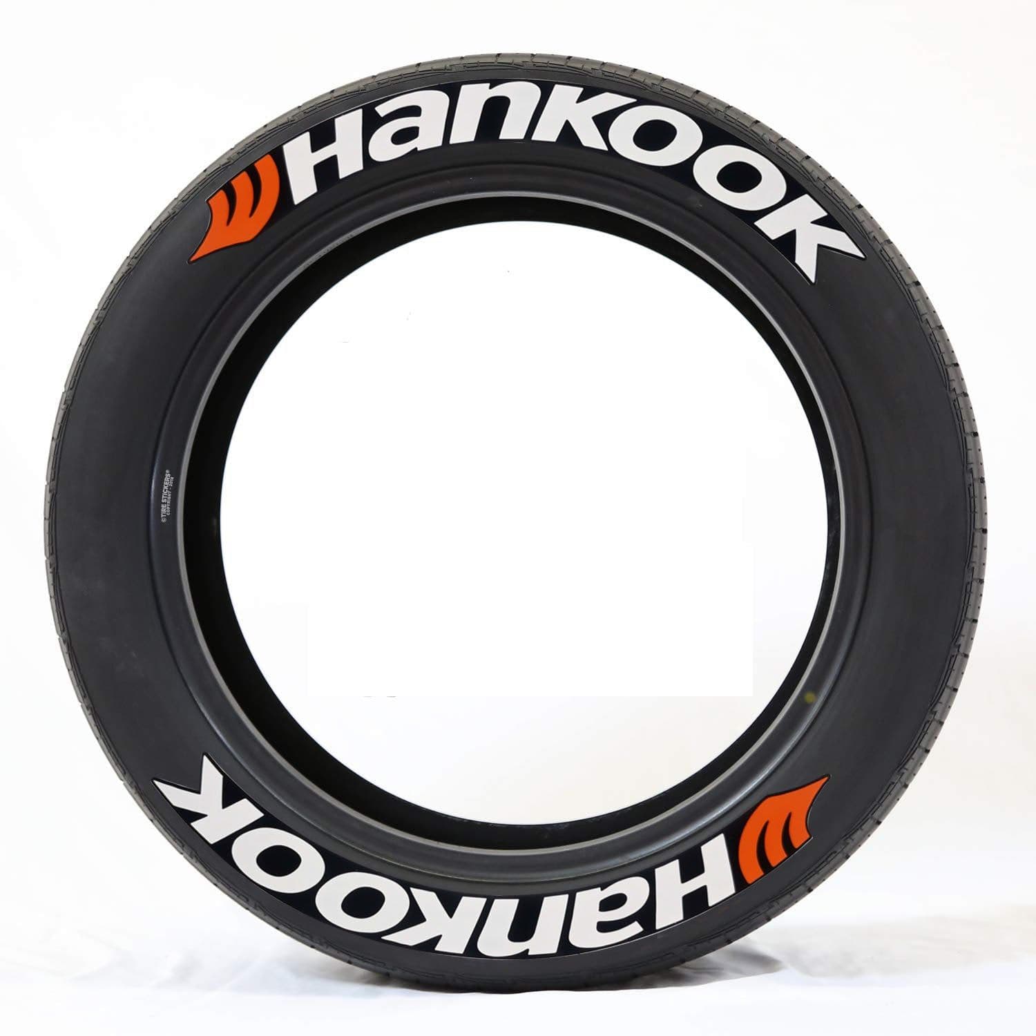 image-Deoukana 3D Car Tire Sticker - English Letters, 8 Pieces, PVC, 3.5cm