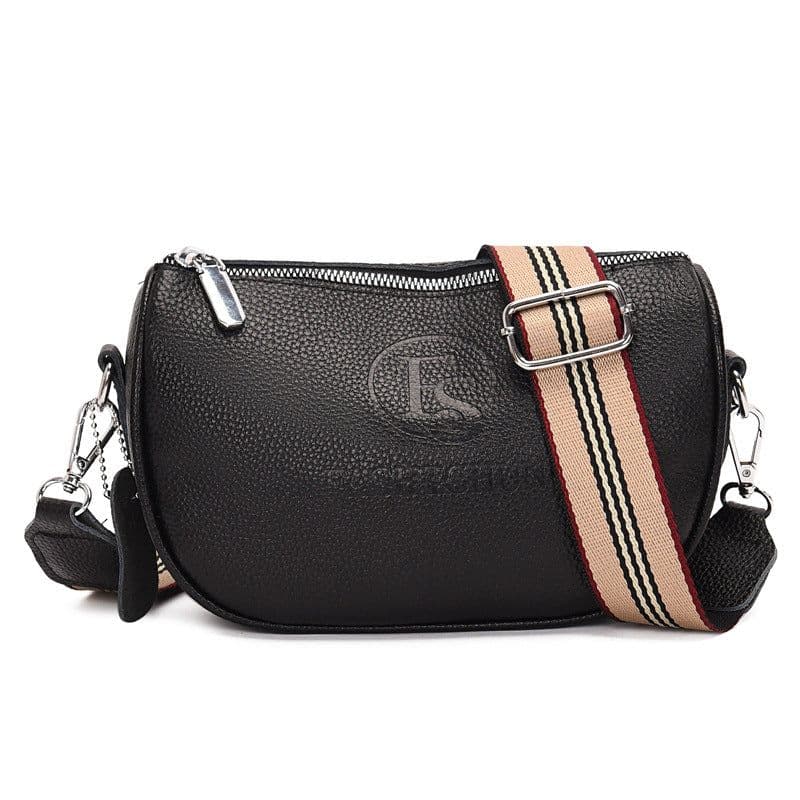 image-First-Layer Cowhide Leather Shoulder Bag - Women