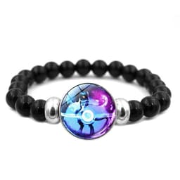 image-Bracelet Male and Female Students Creative Beaded Bracelet Two-dimensional Anime Pokémon Hand Jewelry