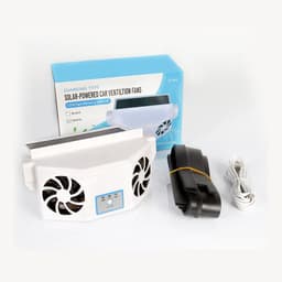 image-Car Solar Radiator Fan - White 75W