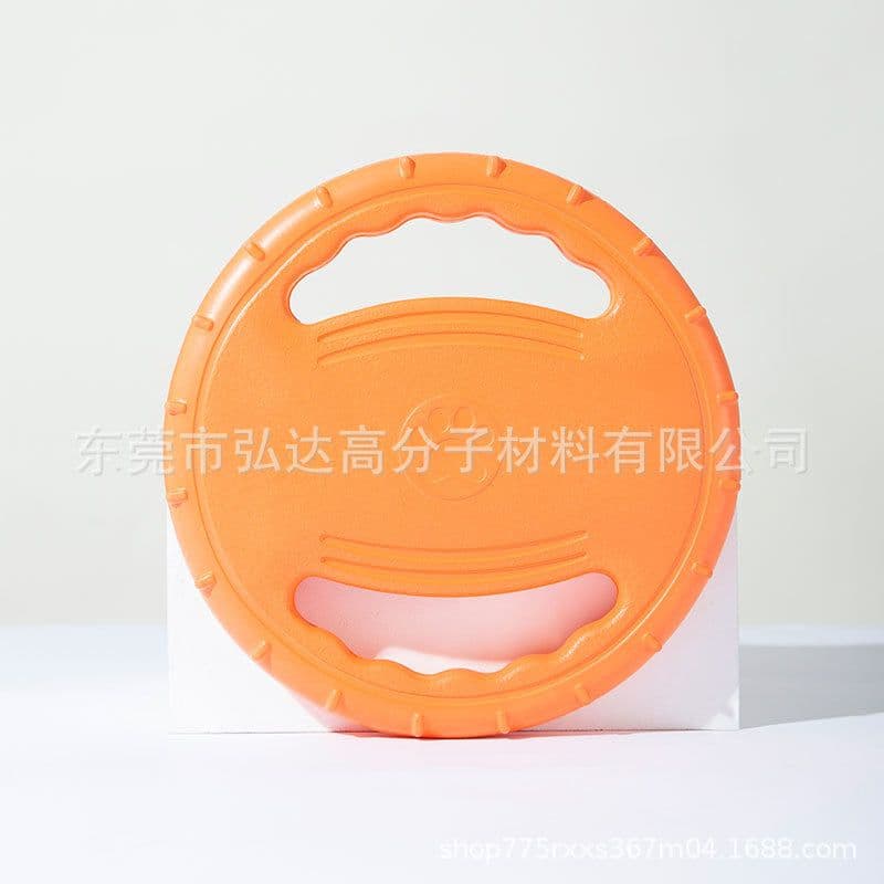 image-Red EVA Frisbee for Dog Training - 160g Bite-Resistant Toy