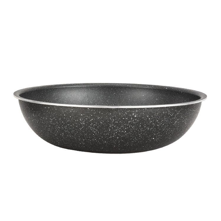 image-uJoy 13-Piece Non-Stick Pan Set, Ivory White, Aluminum, 30cm Wok