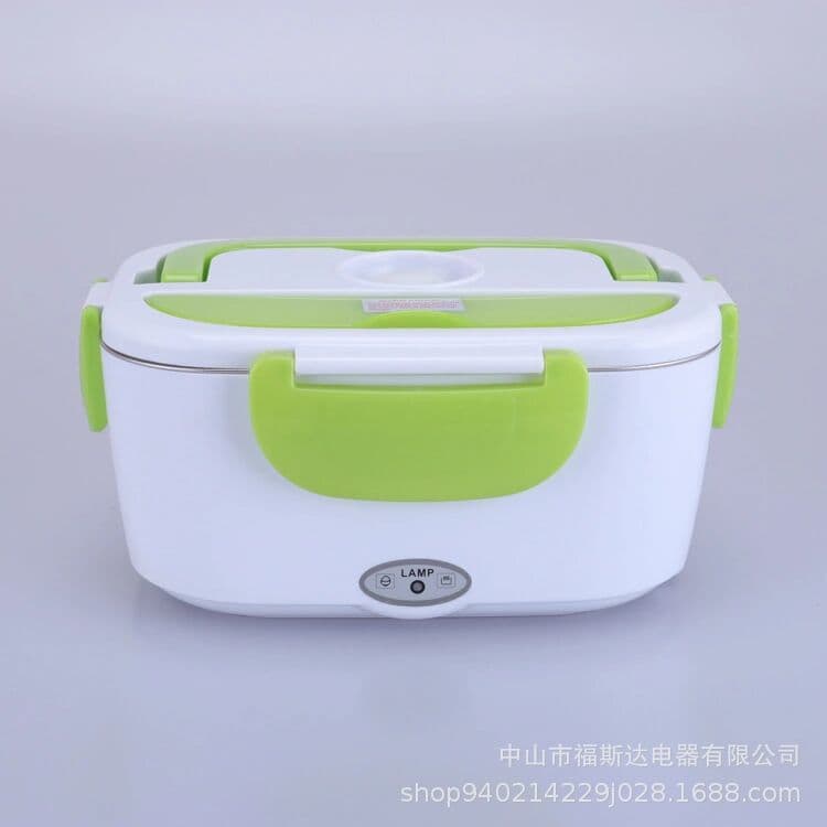 image-Car-Mounted Heated Lunch Box - Dual-Use, Portable, Insulated Mini
