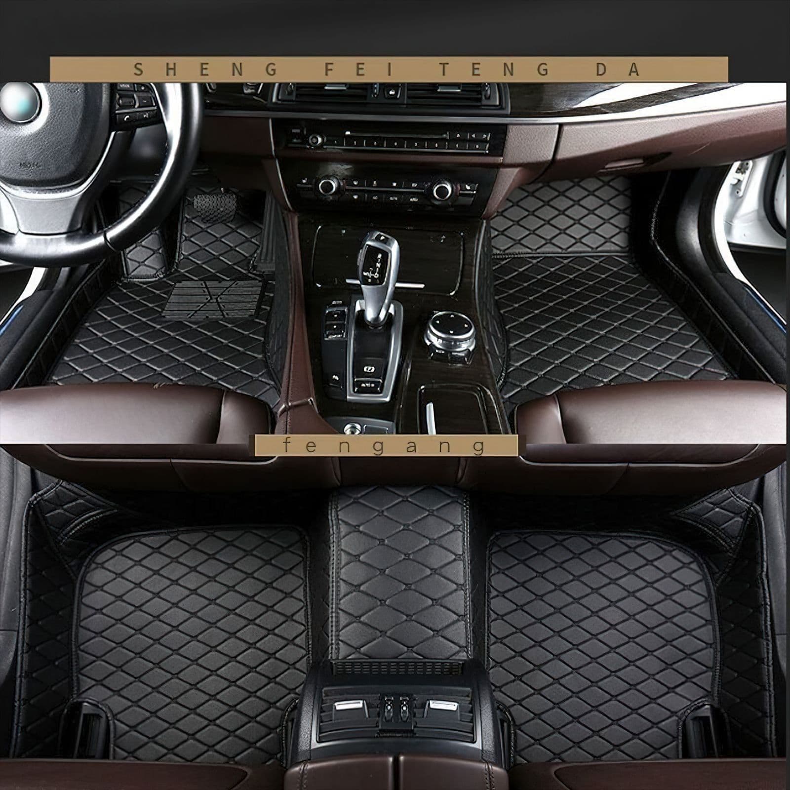 image-Wholesale full set of separate car floor mats universal non-slip foot mats fully surrounded by easy-to-clean car floor mats
