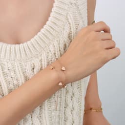 image-Japanese Korean Ins Style Stacking Bracelet 18k Gold