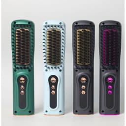 image-USB Rechargeable Hair Straightener Comb - Portable Wireless