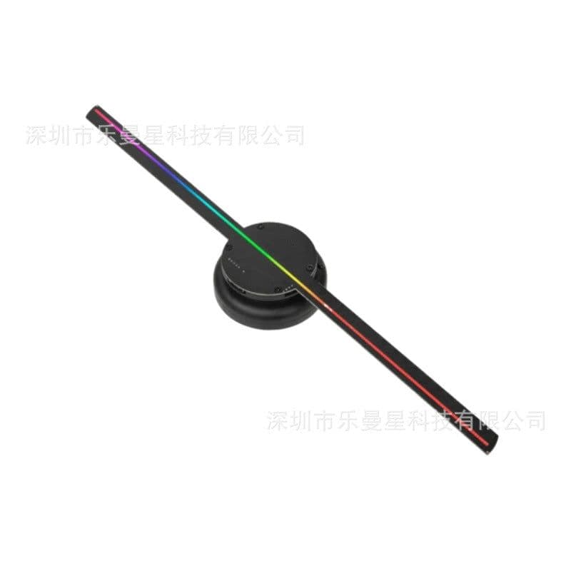 image-Naked-eye 3D stereoscopic holographic projector 41cm fan screen 224 lamp beads ultra-thin suspended advertising machine led rotating screen