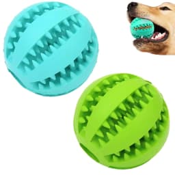 image-Dog Chew Toy Ball - Rubber 11.5cm Glitter