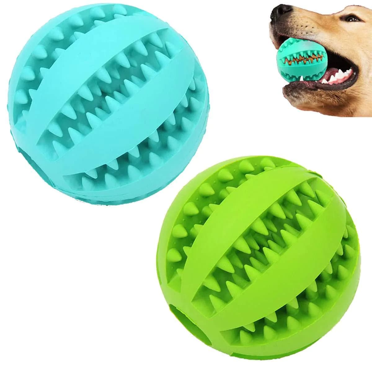 image-Dog Chew Toy Ball - Rubber 11.5cm Glitter