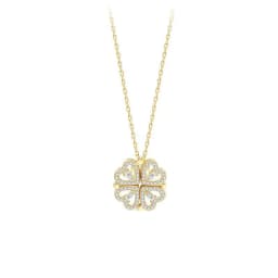 image-Four-Leaf Clover Necklace - Titanium Steel Women