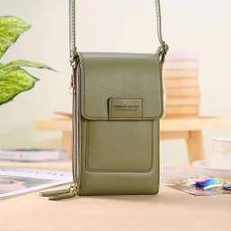 image-2022 new touch screen mobile phone bag female small oblique cute mobile phone small bag fashion wallet vertical section