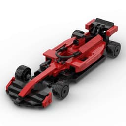 image-Toy cross-border compatible Lego Ferrari F1 SF-23 sports car building blocks MOC car model boy gift assembly