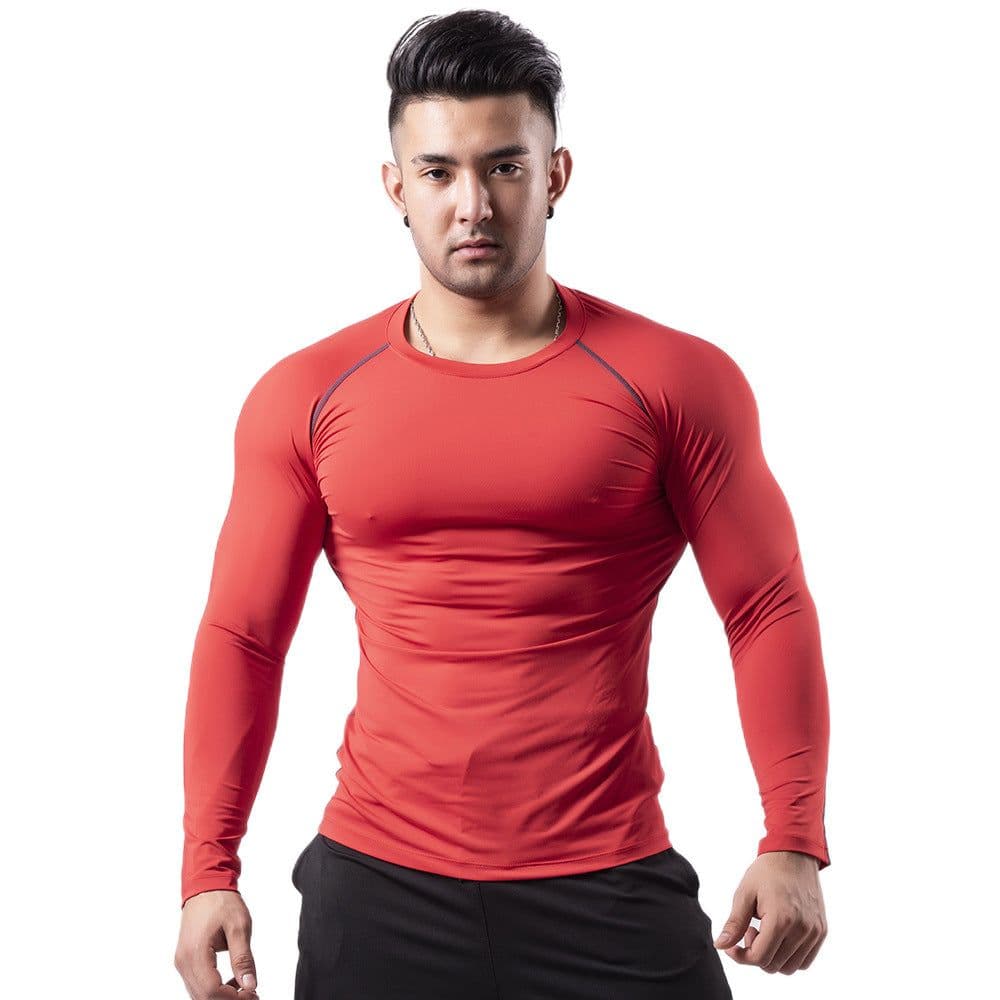image-Si Ge Tu Fitness Long Sleeve - Gray 3XL Quick Dry