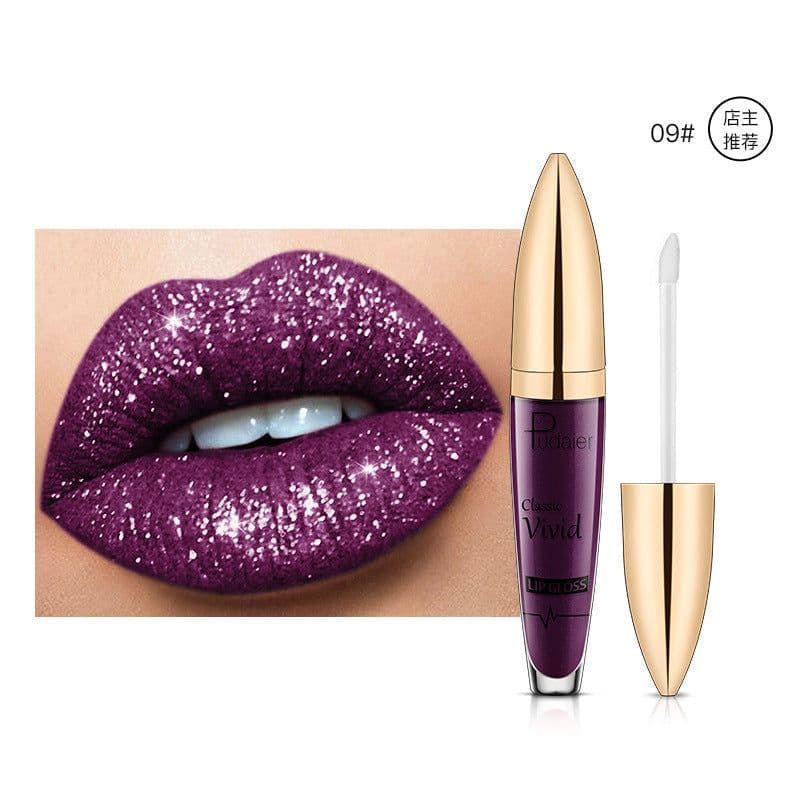 image-Pudaier Pearlescent Lip Gloss - Matte Waterproof 19#