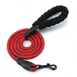 image-Spot cross-border pet leash small, medium and large dogs explosion-proof red dog leash night reflective extended nylon dog chain