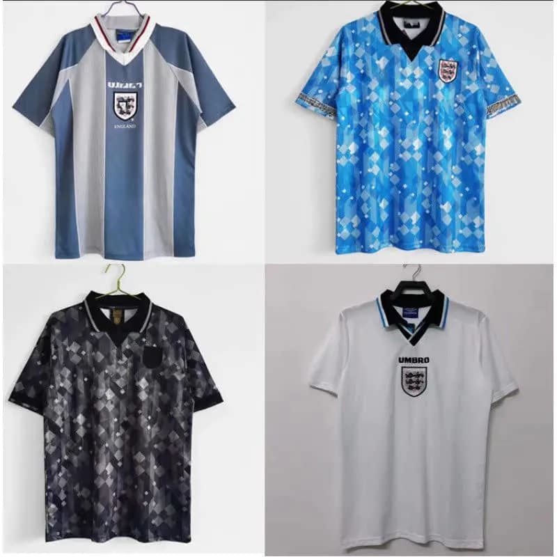 image-1996 England Gascoigne #8 Home Jersey Retro XXL