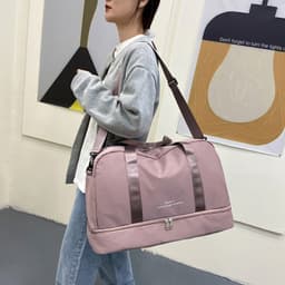 image-Congenial World Travel Bag 20-35L Light Pink