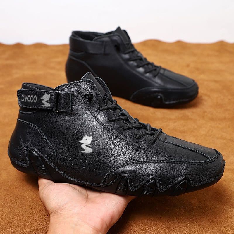 image-Cross-border popular independent station men's shoes high-top men's casual shoes shoes Dr. Ram first layer leather Martin boots men