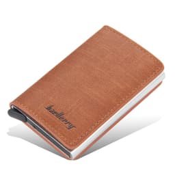 image-2021 new men's and women's neutral card holder metal aluminum shell anti-magnetic automatic pop-up rfid business card holder card holder
