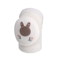 image-Cute baby knee pads for boys and girls crawling protective gear baby toddler anti-fall pure white sponge elbow pads summer thin