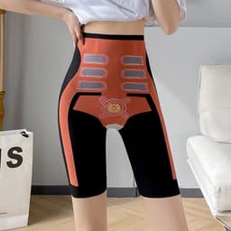image-Postpartum Body Shaping Yoga Pants - Nylon Crotch Safety