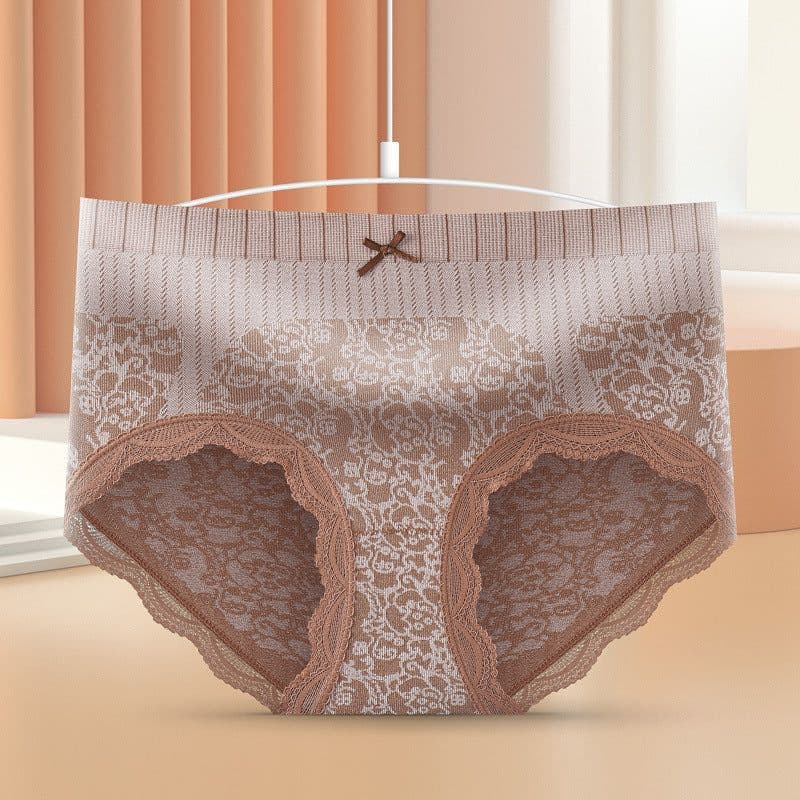 image-Women's Graphene Antibacterial Briefs - Nude L