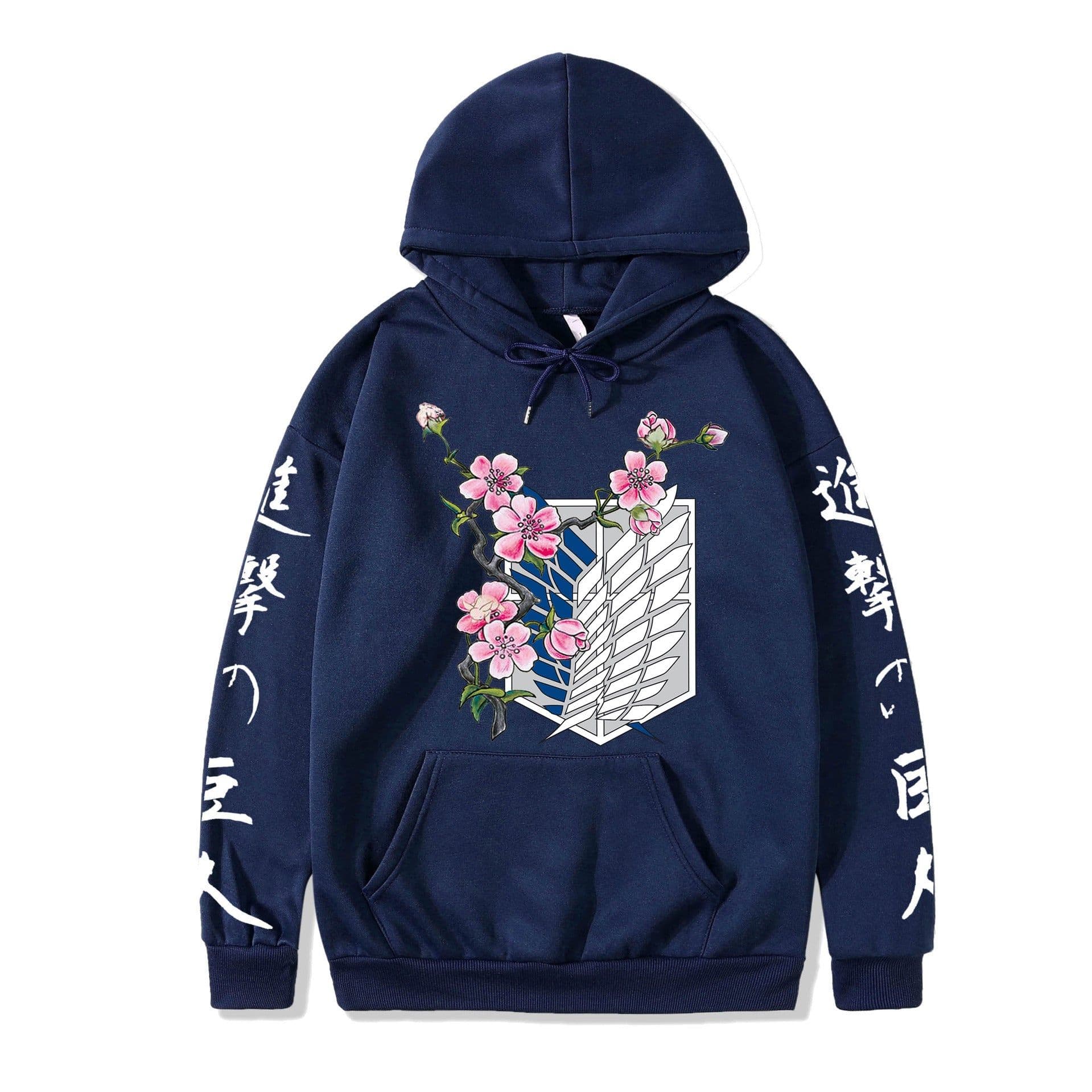 image-2021 couples wear autumn and winter new popular anime attack giant series illustration loose casual hooded sweater women