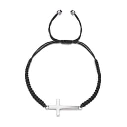 image-Ba Yue Cross-Border Couple Rope Bracelet - Red/Black Alloy