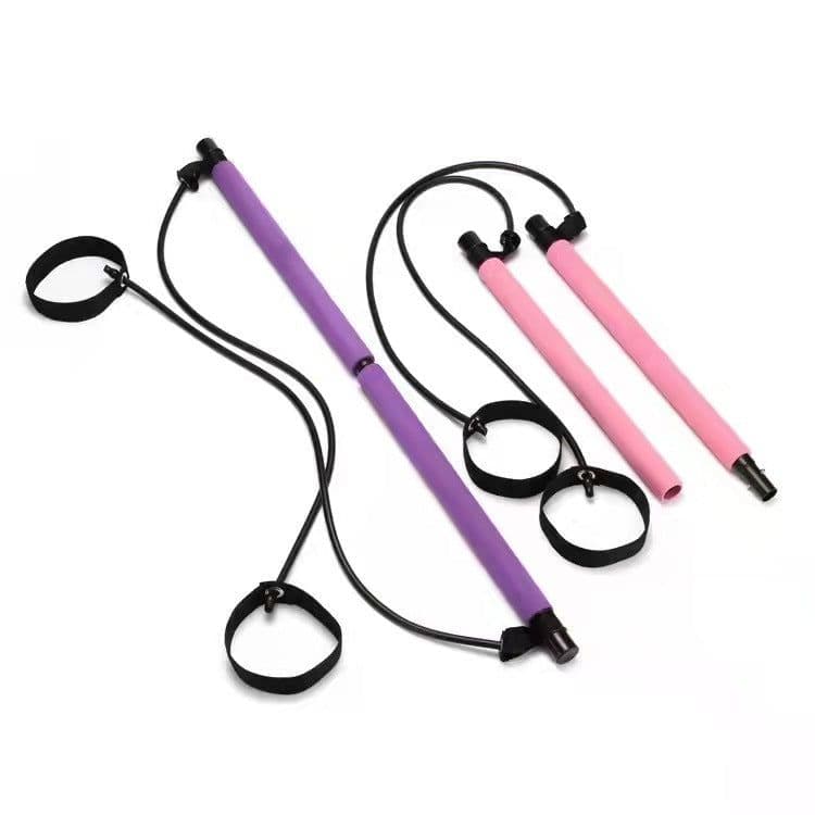 image-Xuanlebao Pilates Stick Pull Rope - Black TPR
