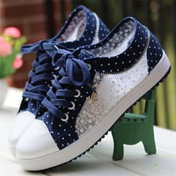 image-Korean Version Canvas Flat Shoes - Women's Casual Sports (62 characters)