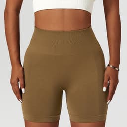image-Yoga Shorts - Summer Running Tights, Breathable High Waist, Versatile Sports Pants, Far Mountain Ash