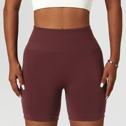 image-Yoga Shorts - Summer Running Tights, Breathable High Waist, Versatile Sports Pants, Far Mountain Ash