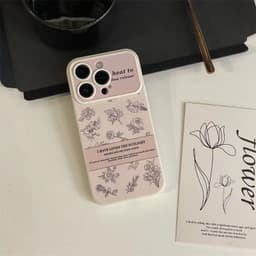 image-FNKO iPhone 14 Case - Sketch Flower White TPU