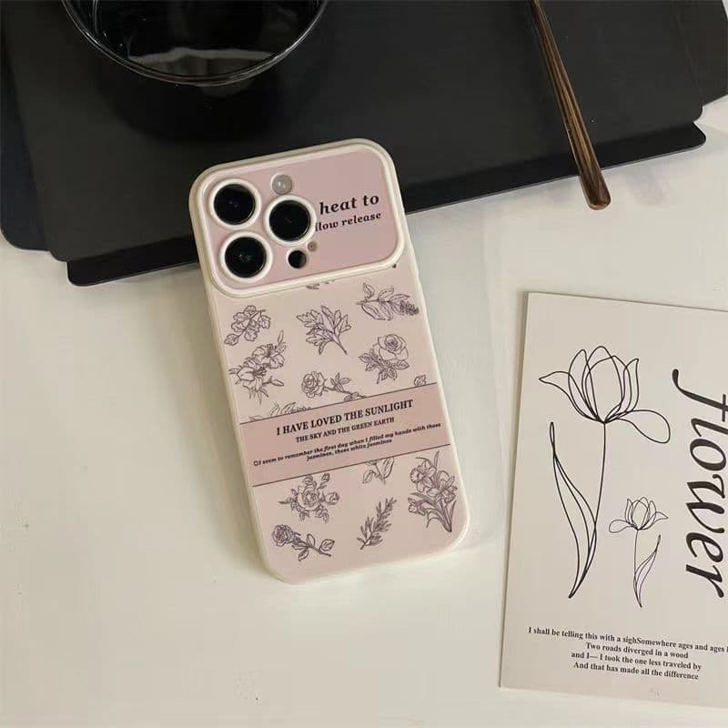 image-FNKO iPhone 14 Case - Sketch Flower White TPU