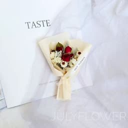 image-Mini Dried Roses Bouquet - Valentine's DIY Decorations 5"