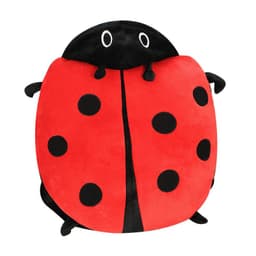 image-Cute Doodle Ladybug Plush Pillow - 150cm Soft
