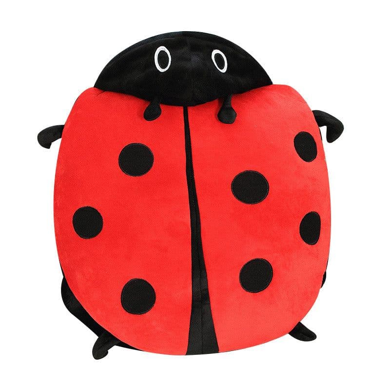 image-Cute Doodle Ladybug Plush Pillow - 150cm Soft