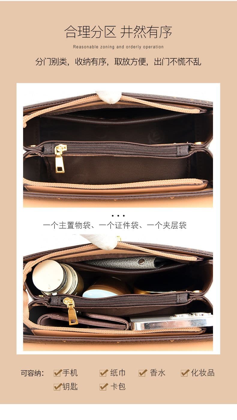 image-Longming Valley 2022 PVC Street Fashion Shoulder Messenger Bag - Contrast Color Small Square