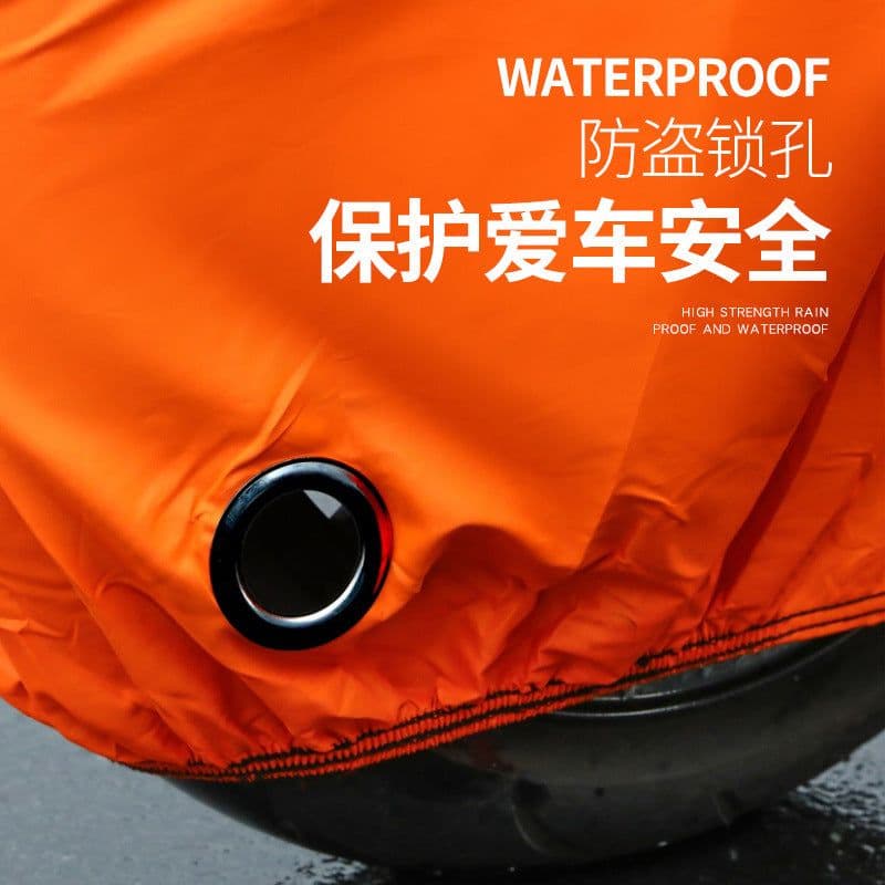 image-Electric Motorcycle Rain Cover Dustproof Silver 210D - Wholesale
