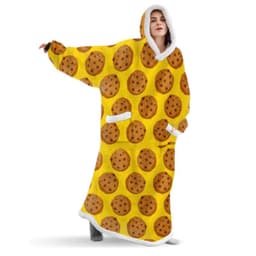 image-Winter blanket extra long vertical pocket fleece lazy blanket flannel lambswool TV TV blanket bathrobe