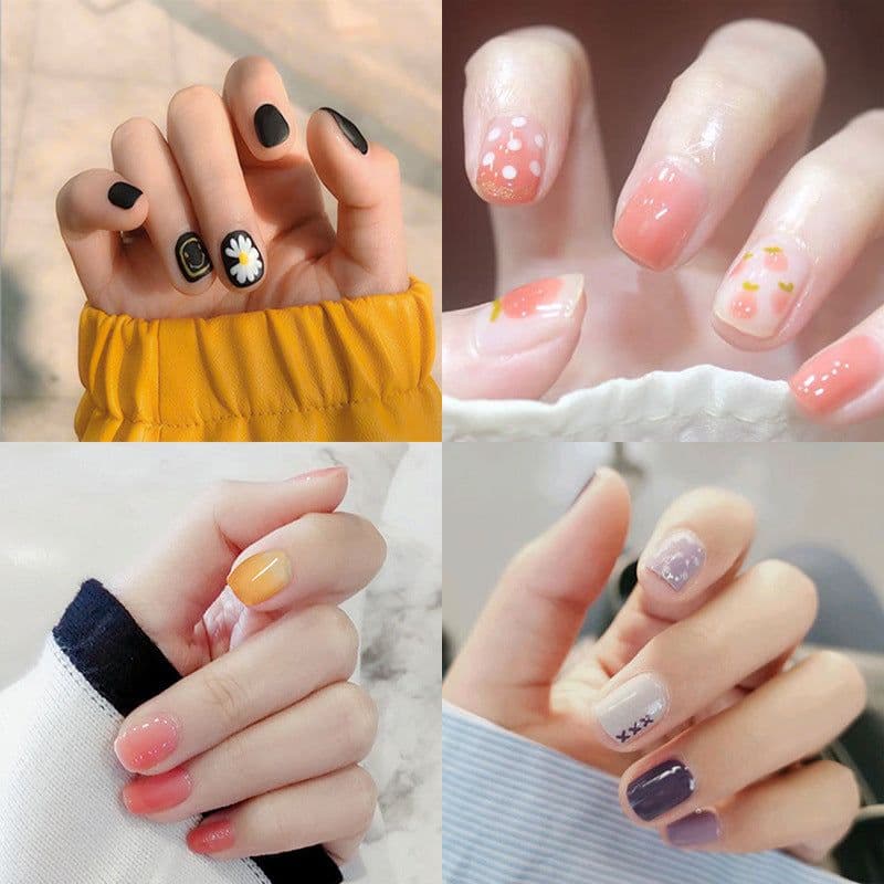 image-Internet celebrity new fake nails wearable nails finished nail patches nail art patches removable nail patches nail art accessories