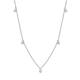 image-AINUOSHI Moissanite Necklace, 925 Silver, 0.3ct, European Style, 21-50cm